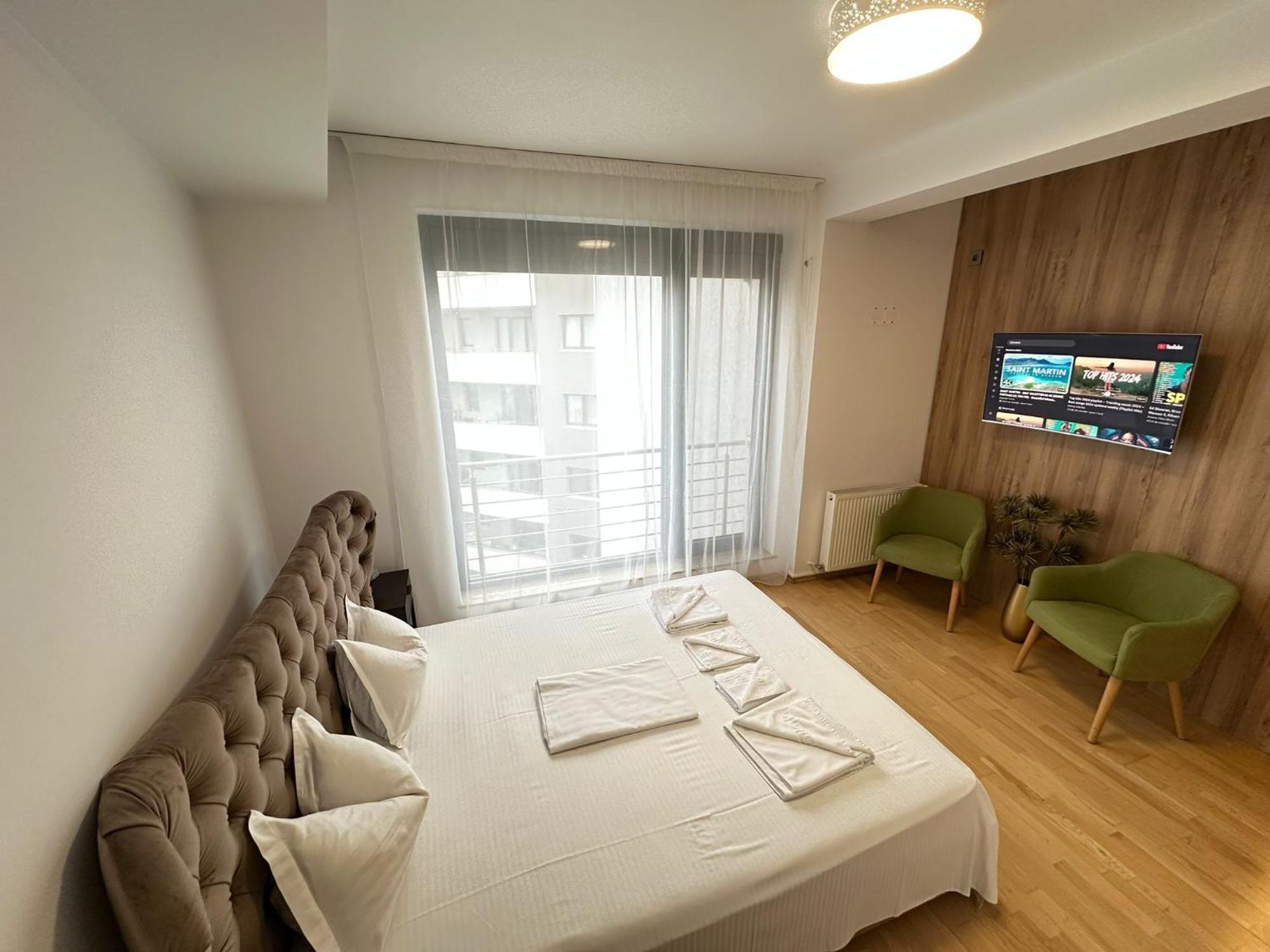 Centru Unirii Luxury Vip Palmier Apartament 2 Camere Cu Terasa Exterioara Amenajata ! Parcare Subterana Privata Climatizata Si Supravegheata Video Dar Doar Cu Rezervare In Limita Locurilor Disponibile !Proprietate In Regim Hoteliep - Nu Are Bucatarie Boekarest Buitenkant foto
